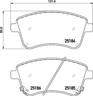 DON PCP1363 - Тормозные колодки, дисковые, комплект autospares.lv