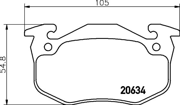 DON PCP1367 - Тормозные колодки, дисковые, комплект autospares.lv