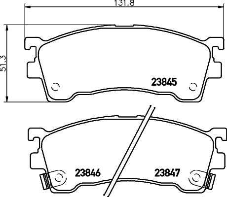 DON PCP1306 - Тормозные колодки, дисковые, комплект autospares.lv