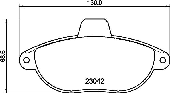 DON PCP1317 - Тормозные колодки, дисковые, комплект autospares.lv