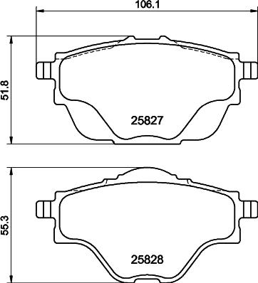 DON PCP1336 - Тормозные колодки, дисковые, комплект autospares.lv