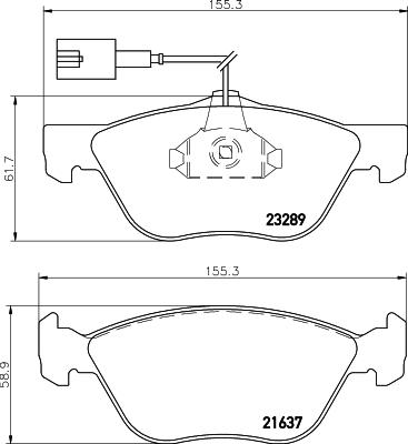 DON PCP1325 - Тормозные колодки, дисковые, комплект autospares.lv