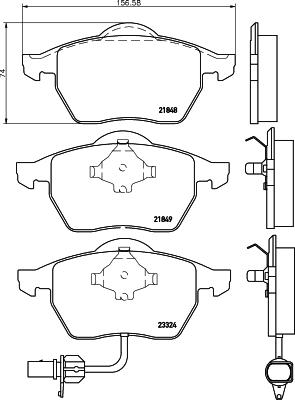 DON PCP1328 - Тормозные колодки, дисковые, комплект autospares.lv