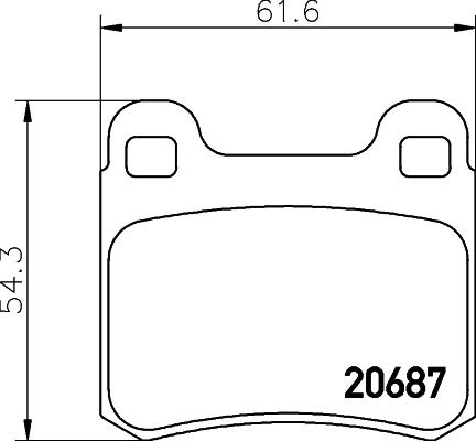 DON PCP1265 - Тормозные колодки, дисковые, комплект autospares.lv