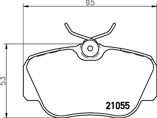 DON PCP1245 - Тормозные колодки, дисковые, комплект autospares.lv