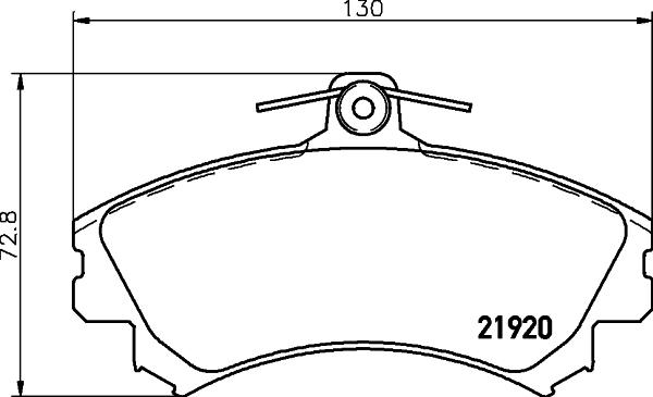 DON PCP1240 - Тормозные колодки, дисковые, комплект autospares.lv