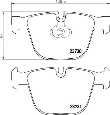 DON PCP1242 - Тормозные колодки, дисковые, комплект autospares.lv