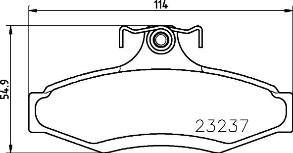 DON PCP1247 - Тормозные колодки, дисковые, комплект autospares.lv