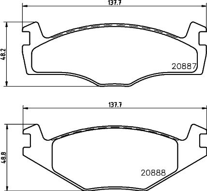 DON PCP1252 - Тормозные колодки, дисковые, комплект autospares.lv