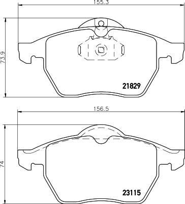 DON PCP1268 - Тормозные колодки, дисковые, комплект autospares.lv