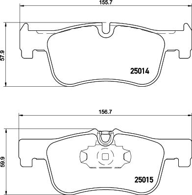 DON PCP1216 - Тормозные колодки, дисковые, комплект autospares.lv