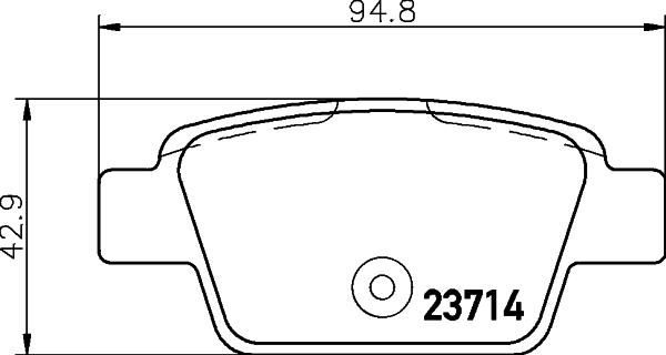 DON PCP1213 - Тормозные колодки, дисковые, комплект autospares.lv