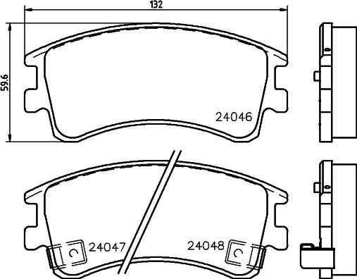 DON PCP1230 - Тормозные колодки, дисковые, комплект autospares.lv