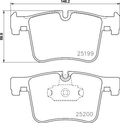 DON PCP1237 - Тормозные колодки, дисковые, комплект autospares.lv