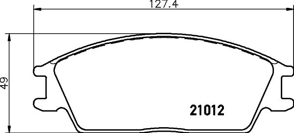 DON PCP1220 - Тормозные колодки, дисковые, комплект autospares.lv