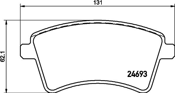 DON PCP1221 - Тормозные колодки, дисковые, комплект autospares.lv