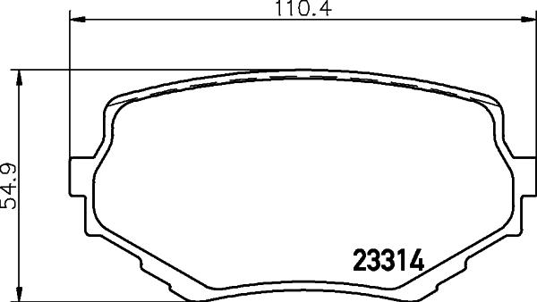 DON PCP1276 - Тормозные колодки, дисковые, комплект autospares.lv