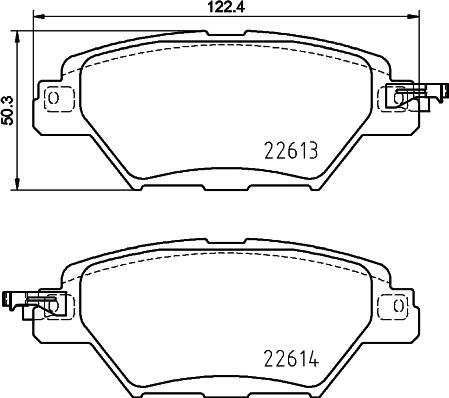 DON PCP1743 - Тормозные колодки, дисковые, комплект autospares.lv