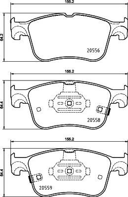 DON PCP1755 - Тормозные колодки, дисковые, комплект autospares.lv