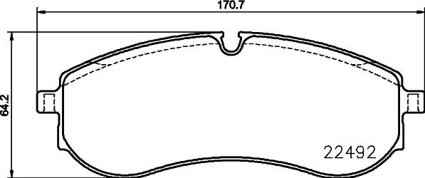 DON PCP1758 - Тормозные колодки, дисковые, комплект autospares.lv