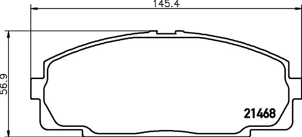 DON PCP1760 - Тормозные колодки, дисковые, комплект autospares.lv