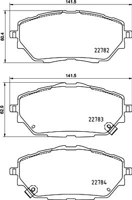 DON PCP1767 - Тормозные колодки, дисковые, комплект autospares.lv