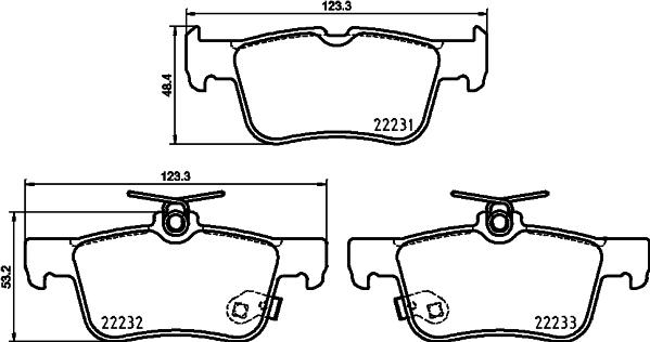 DON PCP1715 - Тормозные колодки, дисковые, комплект autospares.lv