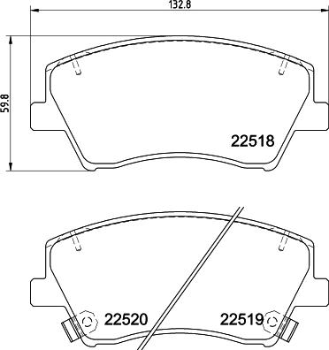 DON PCP1785 - Тормозные колодки, дисковые, комплект autospares.lv