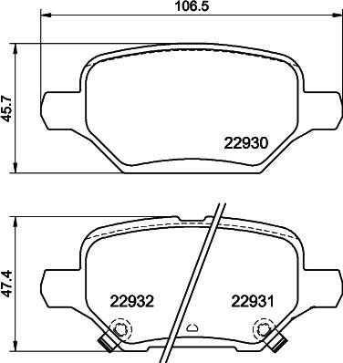 DON PCP1779 - Тормозные колодки, дисковые, комплект autospares.lv