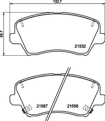 DON PCP1774 - Тормозные колодки, дисковые, комплект autospares.lv