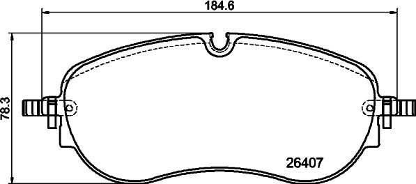 DON PCP2041 - Тормозные колодки, дисковые, комплект autospares.lv