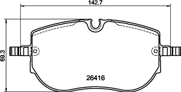 DON PCP2064 - Тормозные колодки, дисковые, комплект autospares.lv