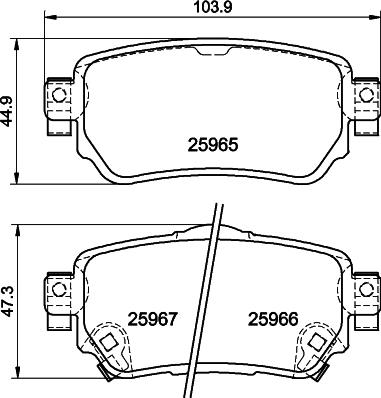 DON PCP2007 - Тормозные колодки, дисковые, комплект autospares.lv