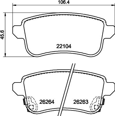 DON PCP2016 - Тормозные колодки, дисковые, комплект autospares.lv