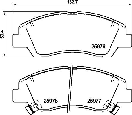 DON PCP2010 - Тормозные колодки, дисковые, комплект autospares.lv