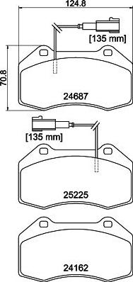 DON PCP2088 - Тормозные колодки, дисковые, комплект autospares.lv