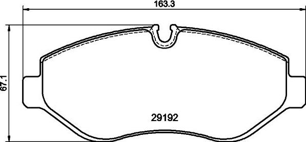 DON PCP2075 - Тормозные колодки, дисковые, комплект autospares.lv