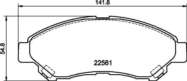 DON PCP2077 - Тормозные колодки, дисковые, комплект autospares.lv