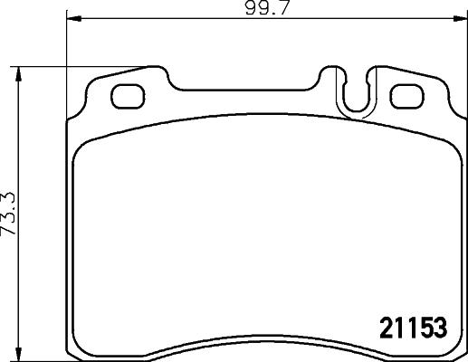 DON PCP2195 - Тормозные колодки, дисковые, комплект autospares.lv