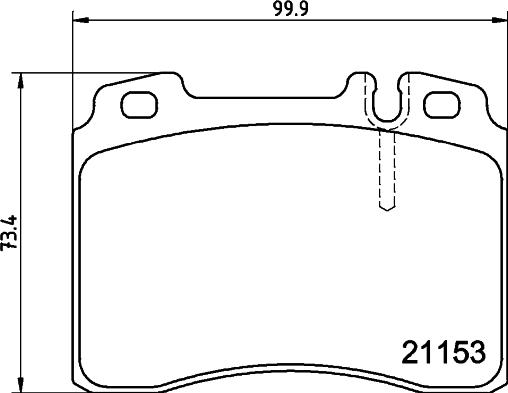 DON PCP2196 - Тормозные колодки, дисковые, комплект autospares.lv