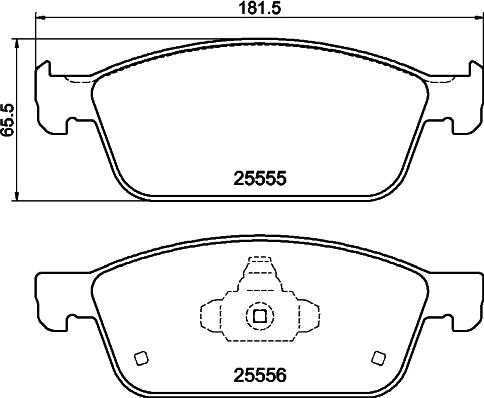 DON PCP2150 - Тормозные колодки, дисковые, комплект autospares.lv