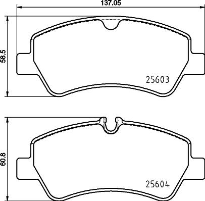 DON PCP2151 - Тормозные колодки, дисковые, комплект autospares.lv