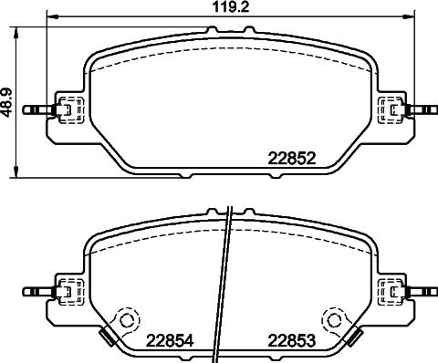 DON PCP2153 - Тормозные колодки, дисковые, комплект autospares.lv