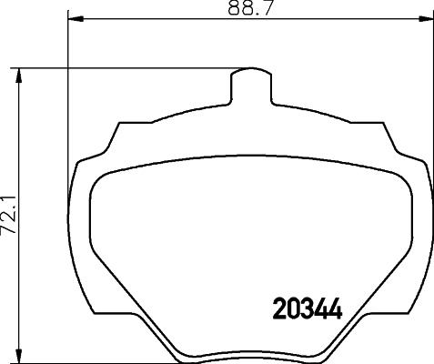 DON PCP2169 - Тормозные колодки, дисковые, комплект autospares.lv