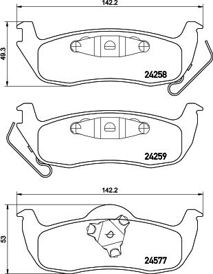 DON PCP2161 - Тормозные колодки, дисковые, комплект autospares.lv