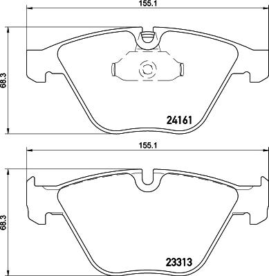 DON PCP2116 - Тормозные колодки, дисковые, комплект autospares.lv