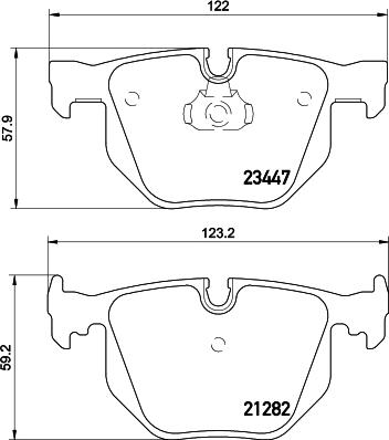 DON PCP2118 - Тормозные колодки, дисковые, комплект autospares.lv