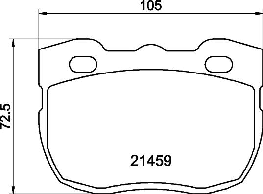 DON PCP2183 - Тормозные колодки, дисковые, комплект autospares.lv