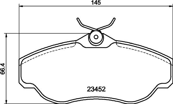 DON PCP2174 - Тормозные колодки, дисковые, комплект autospares.lv