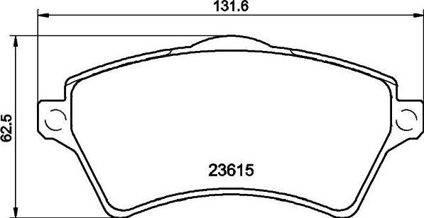 DON PCP2178 - Тормозные колодки, дисковые, комплект autospares.lv